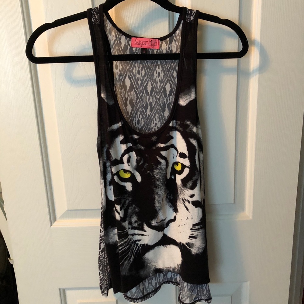 Black tank top